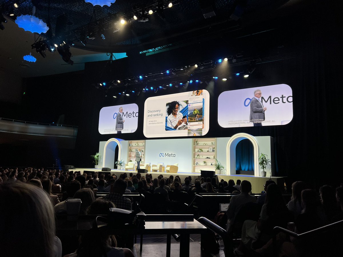 tonychoPPC's tweet image. META Performance Marketing Summit with the CTC social squad. AI, ASC, generative creative, strong signal to feed optimization models, clean catalogs to feed Shops, and Reels!!