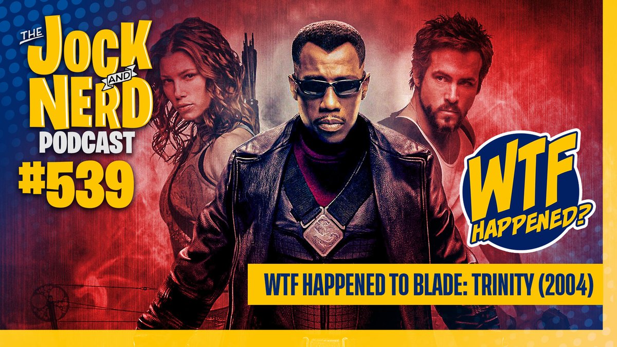 #NEW #jockandnerd <a href="/MattyDVO72/">🎙MattDelhauerVO 🩷💜💙</a> returns to deliver a new edition of #WTFHappened! This time, its all vampire Pomeranians and pubic tattoos as he recaps and break down 2004's Blade Trinity! 

jockandnerd.com/links