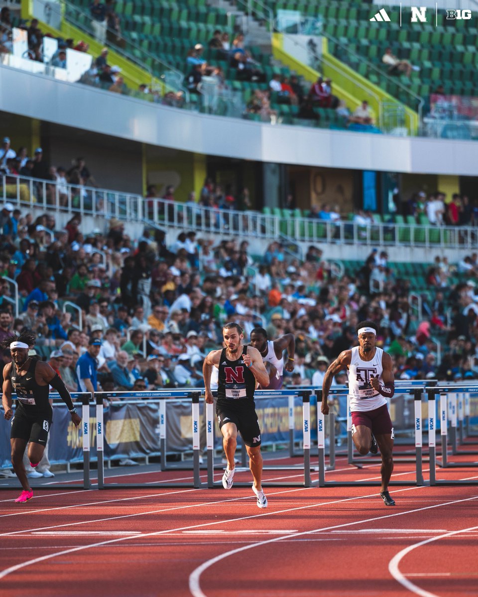 HuskerTFXC's tweet photo. Darius Luff. NCAA Final.🍿🍿

With a 13.31, Luff won his heat of the 110m hurdles semifinal to earn his spot in the final! Tune in to the big race on Friday at 8:42 (CT) on ESPN2. https://t.co/VVO4GjhR77
