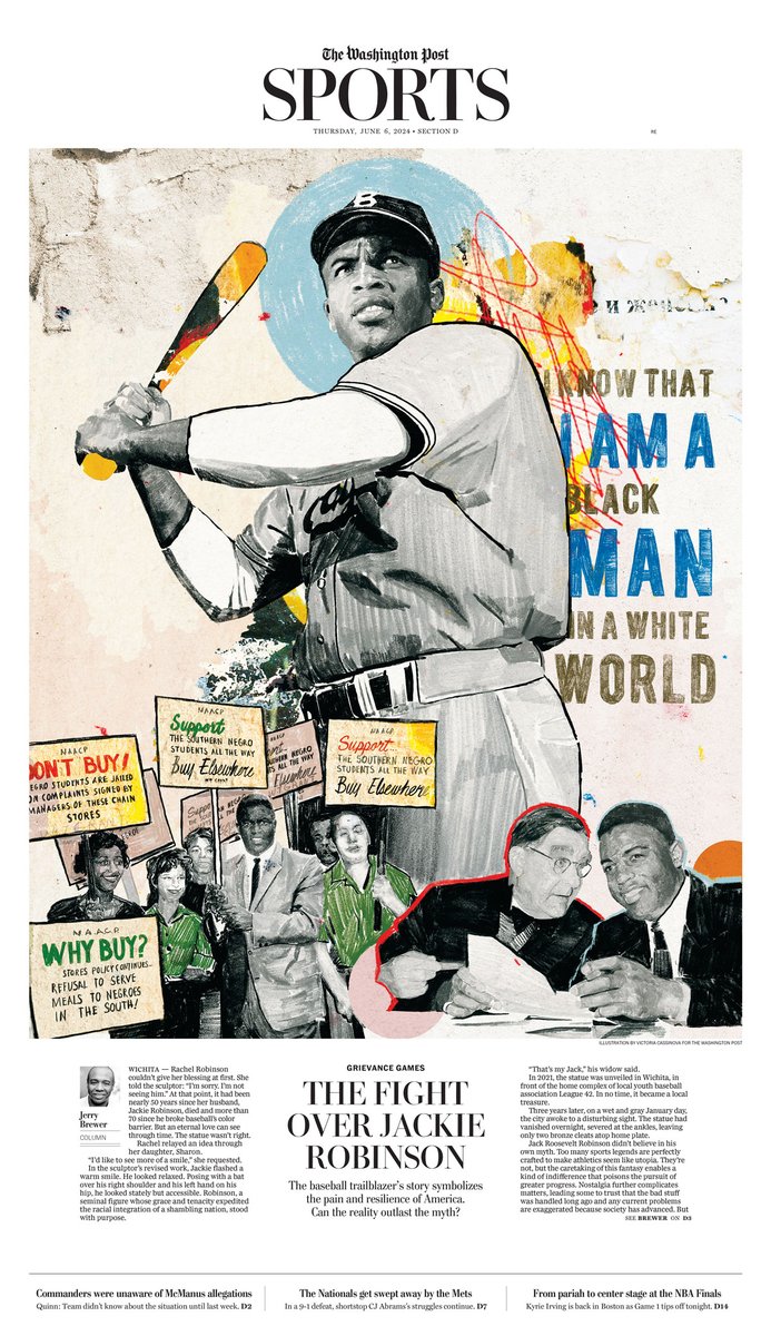 Brianna Schroer (@briannaschroer) on Twitter photo Thursday's @postsports front features my favorite part of the Grievance Games project! ✨
We've put so much into this project over the past few months and I'm so glad the talented artist Victoria Cassinova was able to bring <a href="/JerryBrewer/">Jerry Brewer</a> and my vision to life. Thursday's @postsports front features my favorite part of the Grievance Games project! ✨
We've put so much into this project over the past few months and I'm so glad the talented artist Victoria Cassinova was able to bring <a href="/JerryBrewer/">Jerry Brewer</a> and my vision to life.