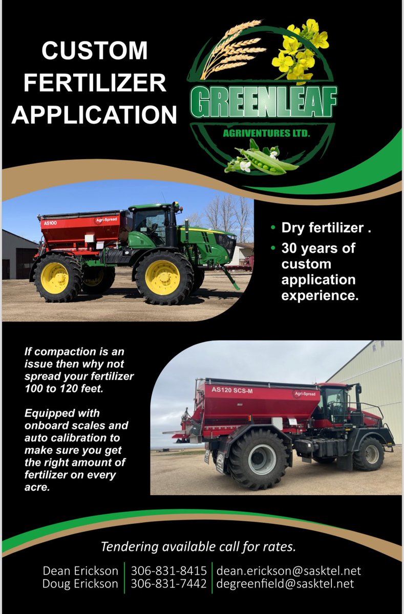 VentureAgri's tweet photo. Holy some optimism out there. Great to see. Phone ringing off the wall today to book top dress. Give us a ring. Get your name on the list. #100plus ft #lesstracks #davidson is ready to work. Full service available. https://t.co/XT390Matiw