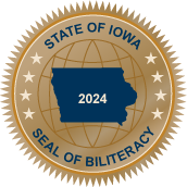 wgcsdhawks's tweet photo. Congratulations to 2024 Senior, Claire Praska, who earned the State of Iowa Seal of Biliteracy.

The Iowa Seal of Biliteracy is an award given to recognize students who have attained proficiency in two or more languages, one of which is English, by graduation. 
#WGBuildingFutures https://t.co/KzGKqROhY8