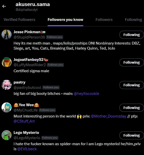 Alterra_Corp_'s tweet photo. when yo moots follow a #weirdooo https://t.co/O6U5d4rthw