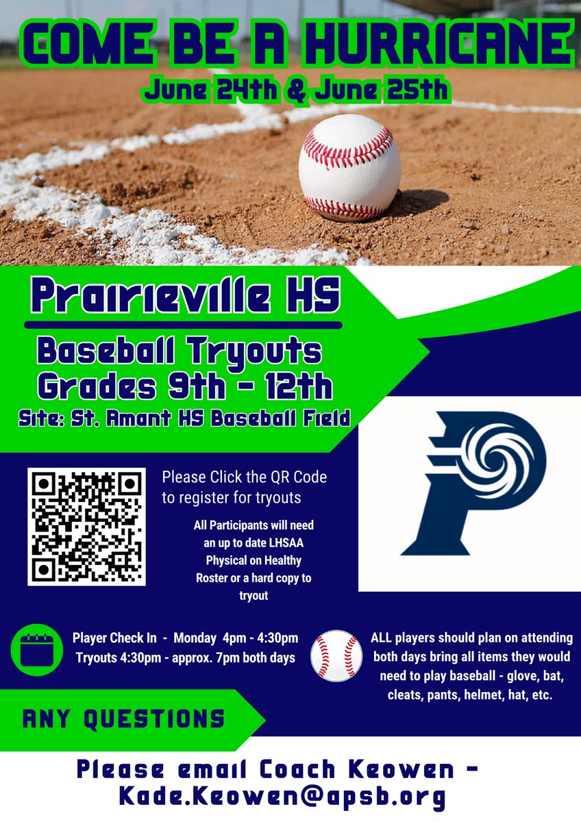 CoachKeowen's tweet photo. 🌀🌀THE STORM IS BREWING 🌀🌀

Tryouts for all grades in our inaugural season will be held June 24th &amp; 25th

Please see the flyer for all details! https://t.co/ybesaJXGBm