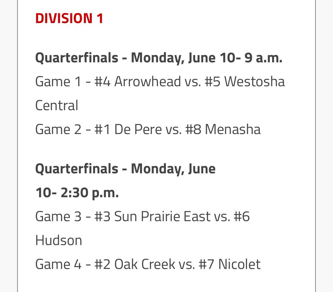 All set for <a href="/wiaawistate/">WIAA State Tournaments</a> Broadcast from Fox Cities Stadium 🏟️ 

<a href="/BaseballDPHS/">De Pere Redbird Baseball ⚾️</a> earns #1 Seed in the State Tournament, and will play <a href="/MenashaBase/">Menasha Baseball</a> in Quarterfinal at approximately 11:15 Monday⚾️

We will have the Radio Stream (Audio Only) with the Redbirds

📻youtube.com/@depereredbird…