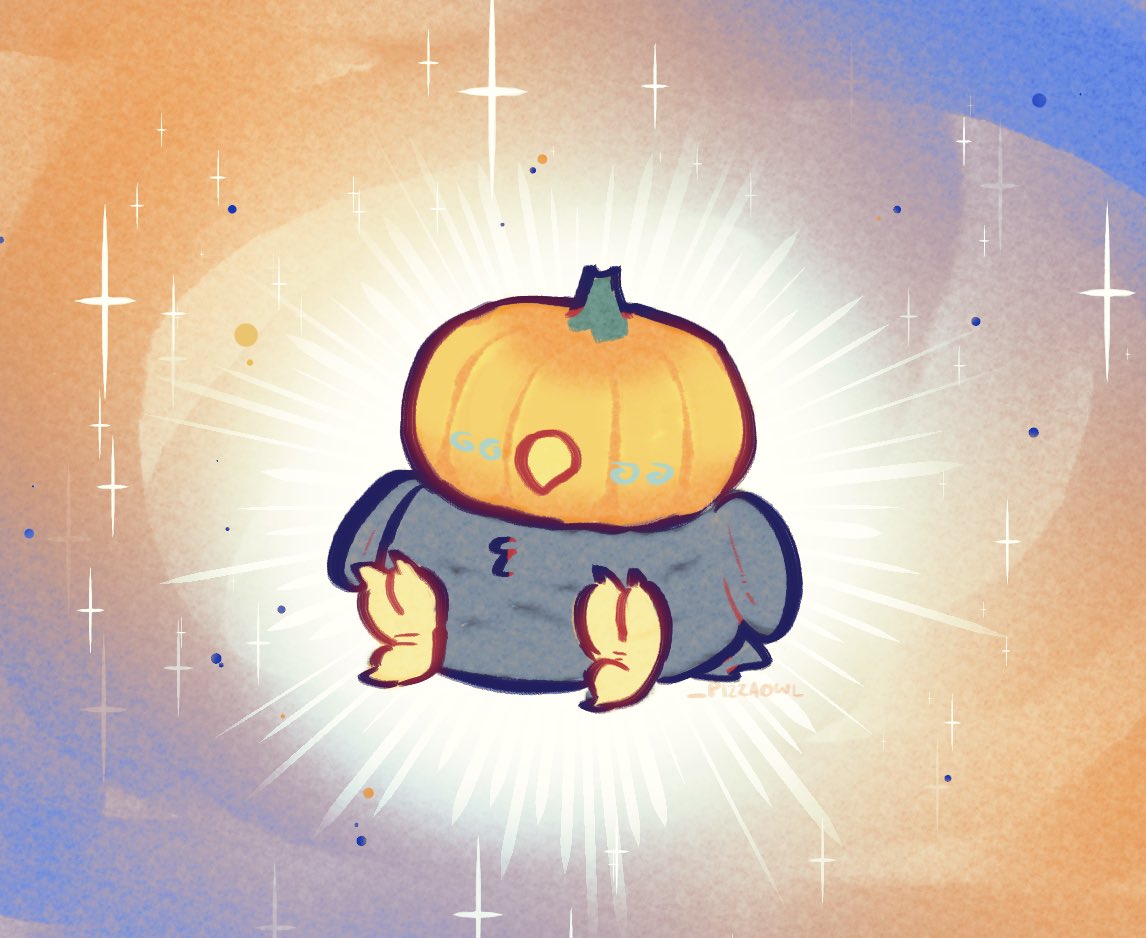 Sp0wte's tweet photo. Just a little ol’ pumpkin head 🎃 

🎨 by @_pizzaowl https://t.co/Gw81jdhyqQ