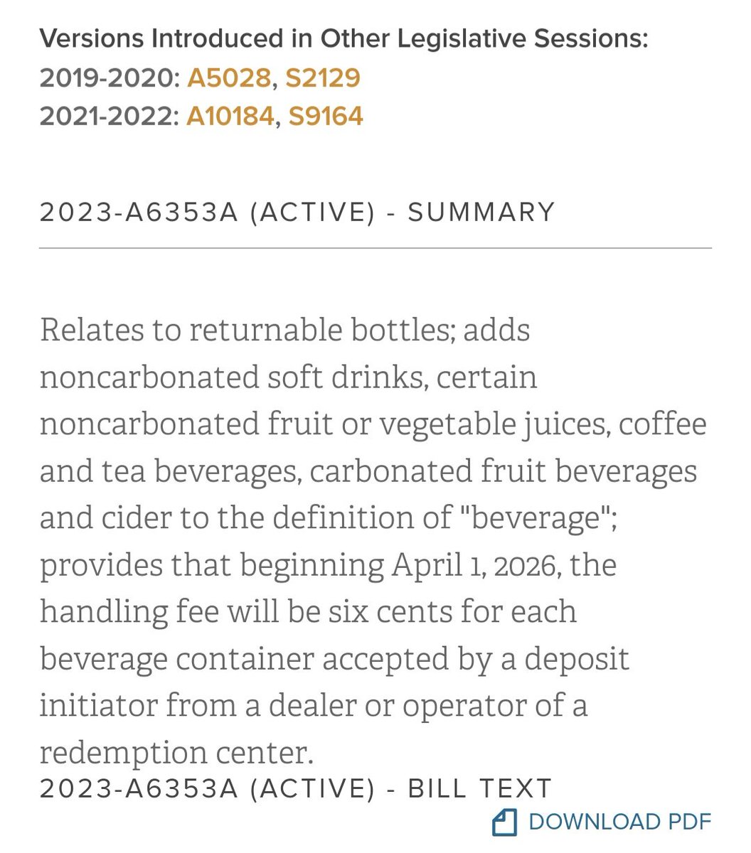MisterG_SHA256's tweet image. The modernized bottle bill supports redemption centers and canners that are responsible for taking out over 78% of the plastic waste beverage containers and sending them back to the distributors...the new bill looks to expand the types of beverages considered non deposit. ♻️