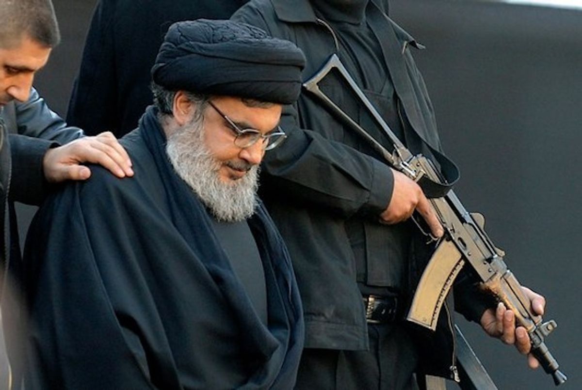 upholdreality's tweet photo. 🇱🇧 Hassan Nasrallah: "The world today is controlled by a small group of billionaires who are ready to incite wars... When our enemy puts us between two choices, war or humiliation, we choose and say to the world: NEVER to humiliation!" https://t.co/8urGW9X7MA