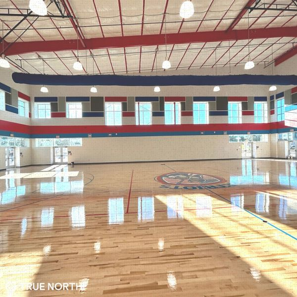 TNCompanies's tweet photo. Our team has been hard at work building Greenwood Charter School in Greenwood, SC. We're excited to announce that the gym, featuring a new basketball court, is nearing completion! This fantastic space will soon be a hub for fitness and camaraderie. https://t.co/RHW4V5rWWu