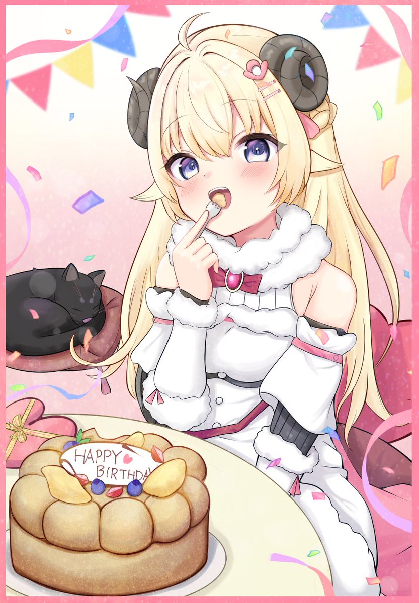 誕生日おめでとう！
#つのまきあーと #角巻わため生誕祭2024