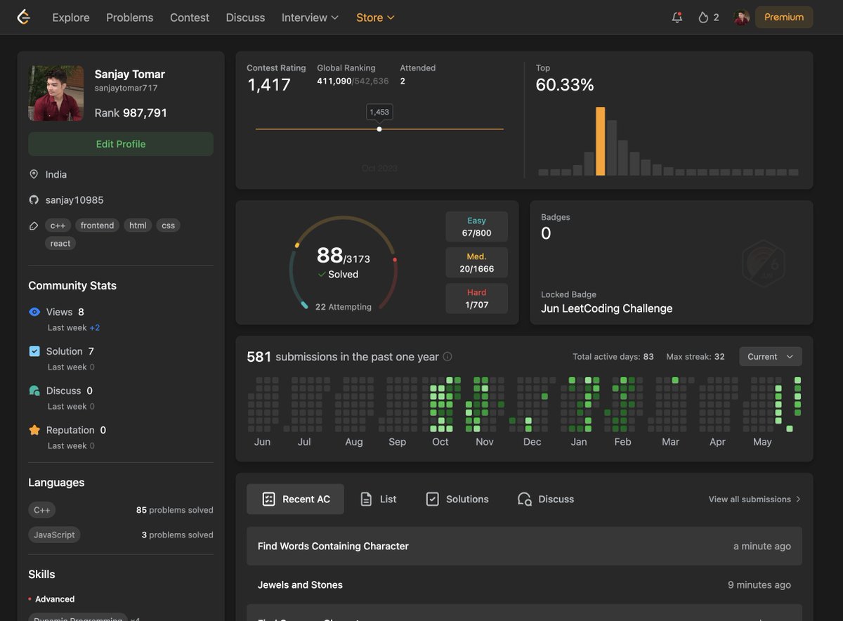 SanjayTomar_'s tweet image. Day 10: #100DaysOfDSA #100DaysOfCode 💻
Crossed 10-day milestone - feeling 💪 Aced ,
String manipulation made easy! 🧶
Progress: github.com/sanjay10985/10…
Leveling up to medium problems next! Who's joining the grind? 🚀
#CPPProgramming #StringManipulation #DataStructures #Algo