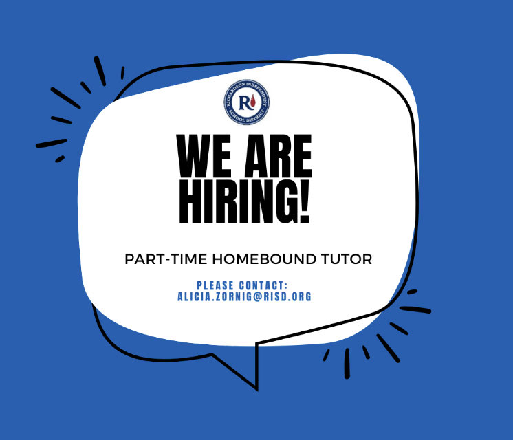Laurel Dickson (@laureldickson17) on Twitter photo Are you looking for a part time position in a highly fulfilling field? Contact Alicia Zornig, Director of Section 504 for more information! <a href="/RichardsonISD/">Richardson ISD</a> Are you looking for a part time position in a highly fulfilling field? Contact Alicia Zornig, Director of Section 504 for more information! <a href="/RichardsonISD/">Richardson ISD</a> 