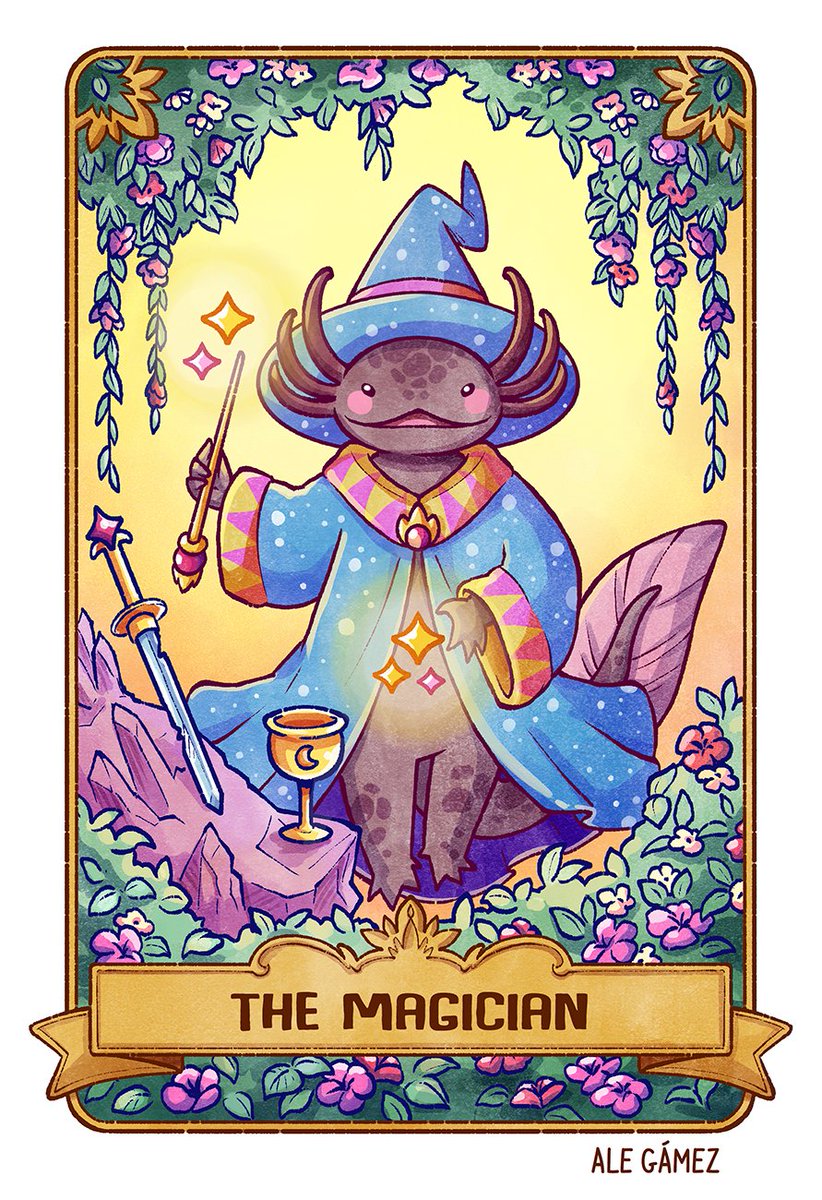 themountainwith's tweet photo. ⭐The Magician⭐

#AxolotlTarot #Axolotarot #Ajolotarot #tarot #tarotcards #magician https://t.co/6VgZkOXseu