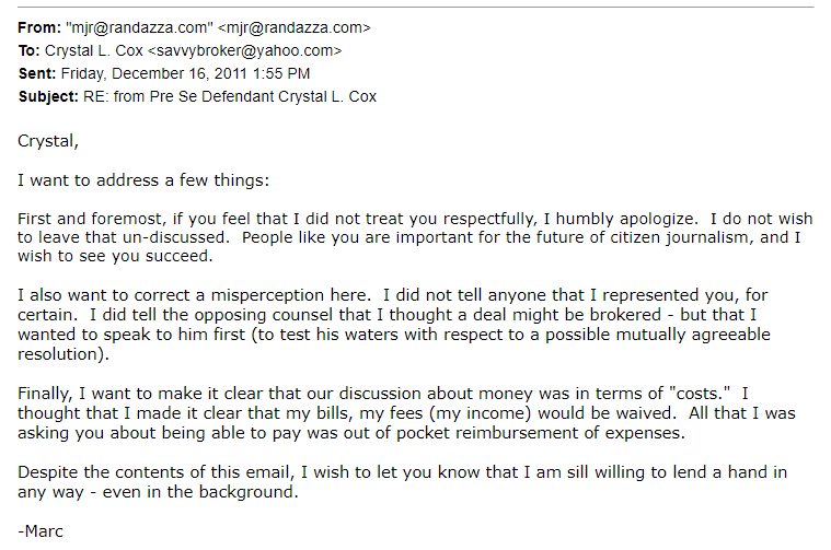 RandazzaParody's tweet photo. my former attorney Marc Randazza acted fine, at first, that I fired him. Said People like me were important. Then lied about trying to make a deal I did not want. Then filed amicus against me in that same case, then sued me, shut down my speech, 12 years and counting #Malpractice https://t.co/hodDtMOkJ2