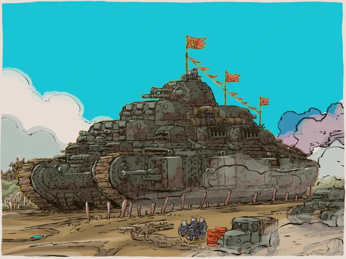 #火力高めな画像を貼る多砲塔戦車 