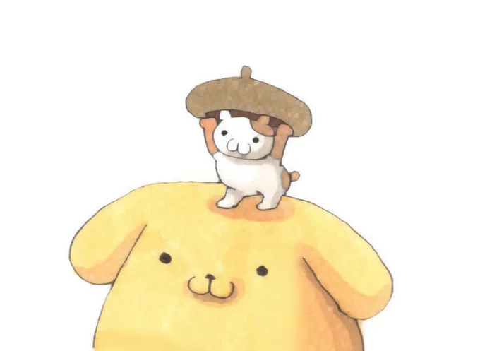 じゃーん#ポムポムプリン #マフィン #イラスト 