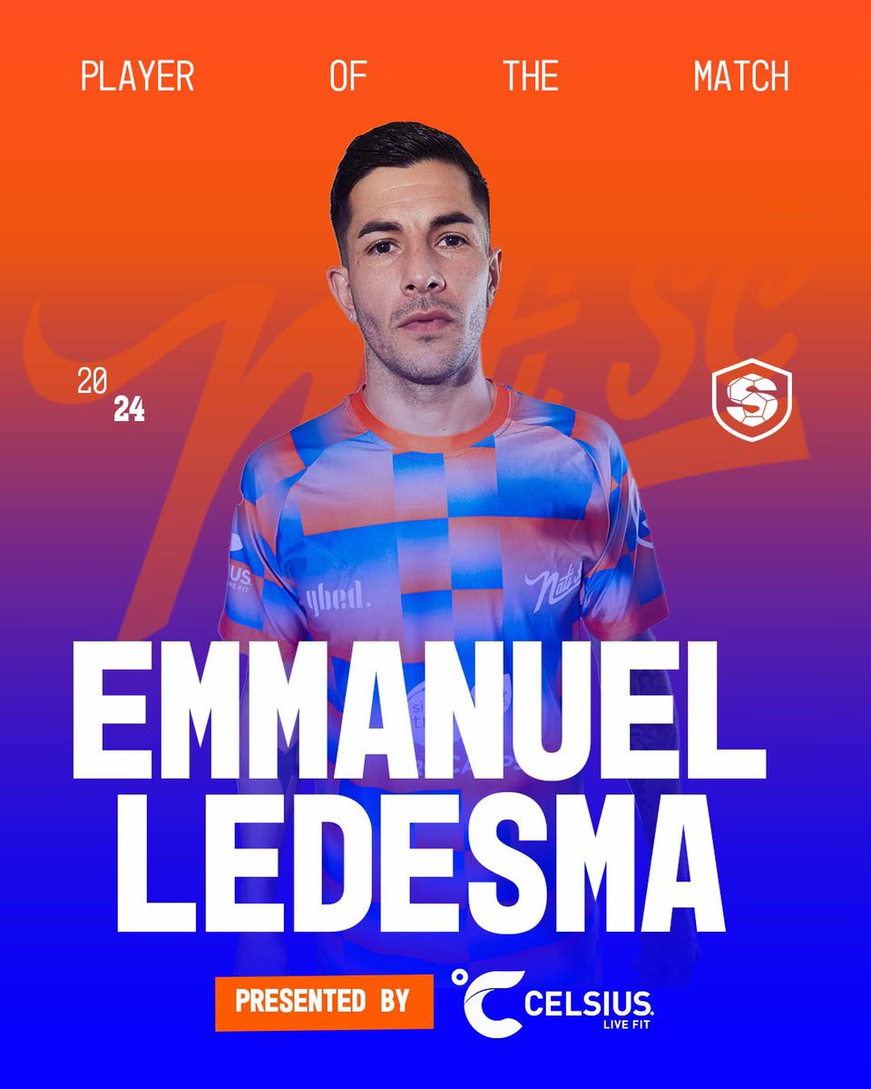 TheNatiSC (@thenatisc) on Twitter photo Your Nati SC player of the game is yet again… <a href="/LedeManu18/">Emmanuel Ledesma</a> for continuing his scoring streak in tonight’s match against Concafa SC.
Presented by <a href="/CelsiusOfficial/">CELSIUS Energy Drink</a> Your Nati SC player of the game is yet again… <a href="/LedeManu18/">Emmanuel Ledesma</a> for continuing his scoring streak in tonight’s match against Concafa SC.
Presented by <a href="/CelsiusOfficial/">CELSIUS Energy Drink</a>
