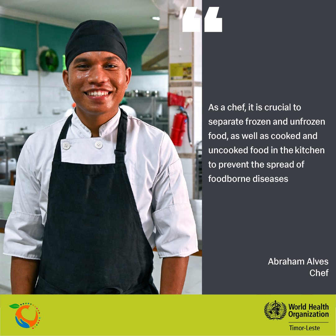 Let's practice safe food preparation to avoid cross-contamination and prevent foodborne illnesses. #WorldFoodSafetyDay