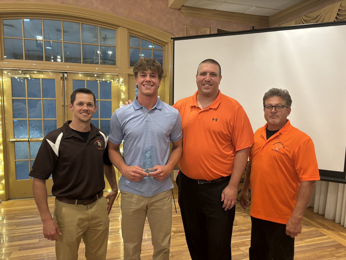 Proud to receive my <a href="/AthleticPioneer/">Pioneer Athletic Conference</a> all conference award and Offensive Player of year award for <a href="/PerkValleyBASE/">PV Baseball</a> banquet tonight 
<a href="/Mount_BSB/">Mount St. Mary's Baseball</a> 
<a href="/PrepBaseballPA/">Prep Baseball Pennsylvania</a> 
<a href="/WowFactor_NE/">Jared Verebey</a> 
<a href="/WowFactorNation/">Wow Factor Baseball</a>