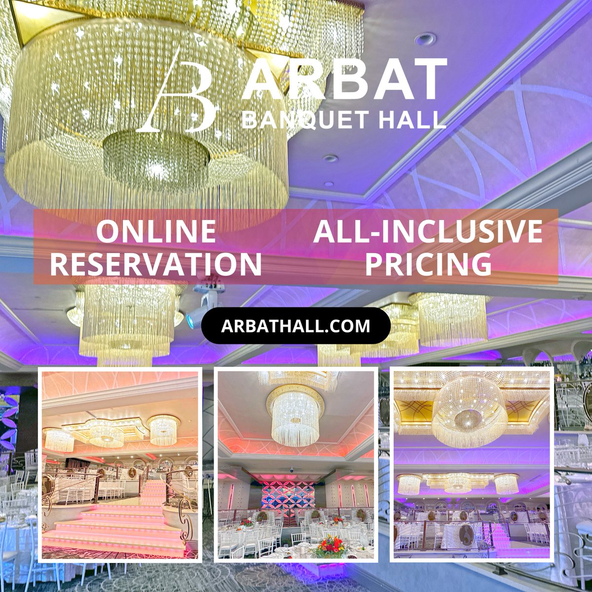 ArbatHall's tweet photo. 🌟 Discover Elegance at Our Premier Banquet Hall! 🌟 Ready to host a memorable event in a venue that can comfortably accommodate 150 guests or more? Our banquet hall is perfect for any grand occasion, offering exquisite settings, top-notch amenities, and a prime location. https://t.co/EMs9dP1eGp