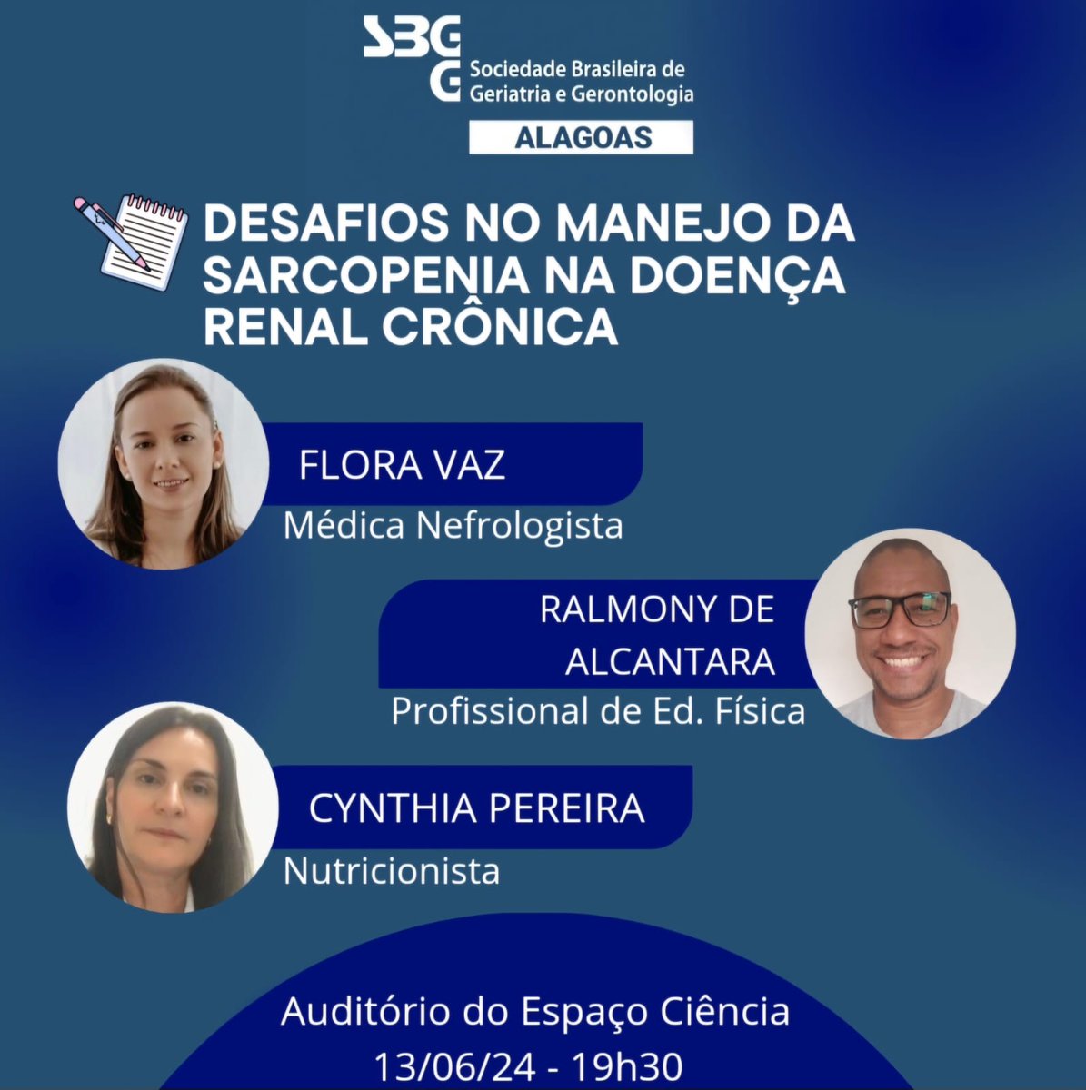 SbggAlagoas's tweet photo. A SBGG Alagoas convida para próxima reunião científica!! Participem! #Geriatria #Geri #Geronto https://t.co/IvrHd5R25B