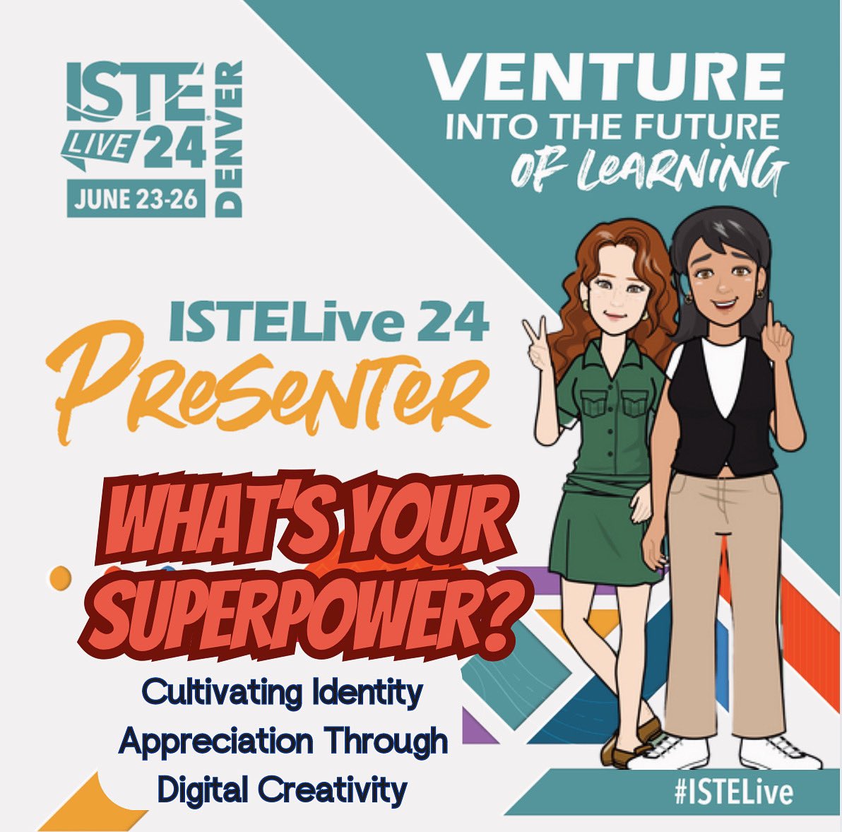 KidSpanish_llc's tweet photo. 🌟 Exciting News! 🌟

#ISTELive24! 🎉 Join us for an inspiring session and explore innovative strategies to enhance learning and teaching. 🚀✨

🗓️ June 24
🕒 8:30-10:00 am
📍 Denver 🌍❤️

#ISTELive24 #EdTech #FutureOfEducation #Innovation @EduTechieTeach @SSSAS_Lower https://t.co/GJK8zI4l2z