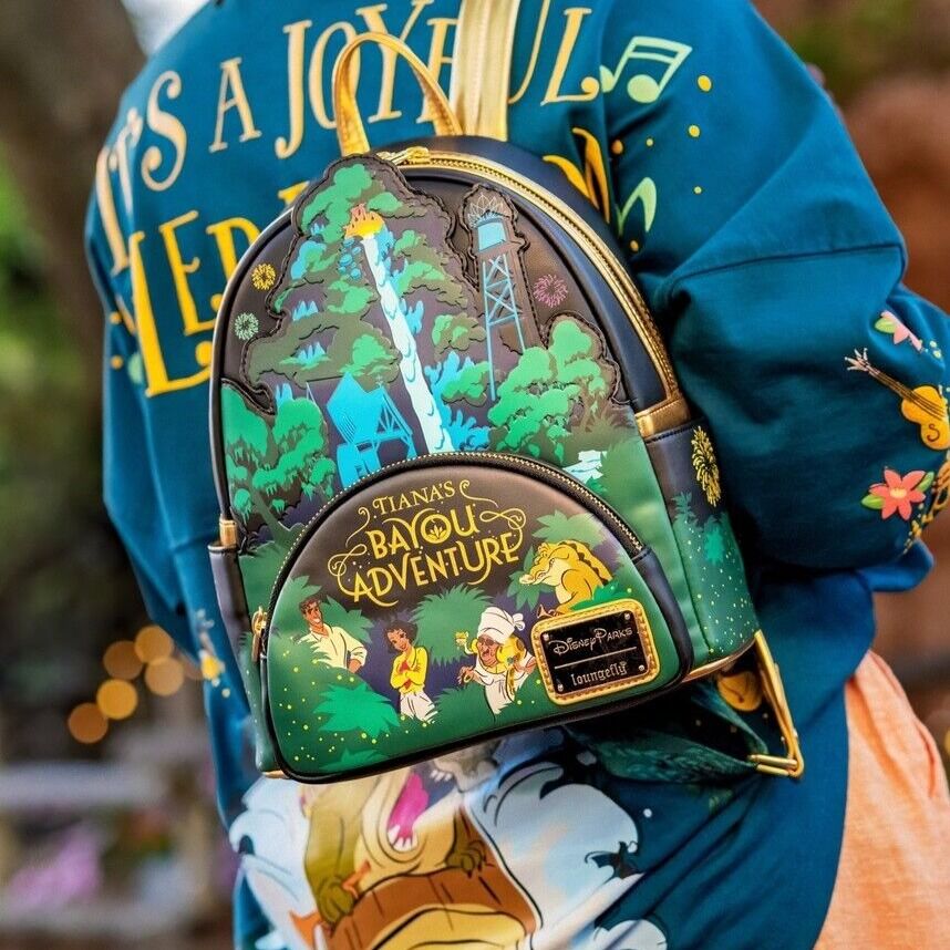 Coming Soon: Tiana's Bayou Adventure Loungefly Mini Backpack