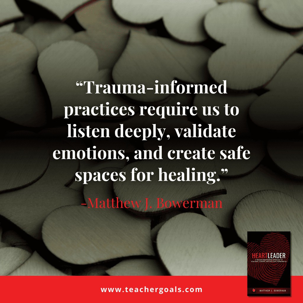 teachergoals's tweet photo. Navigating trauma in schools can be challenging. Our new blog provides practical advice for teachers and staff. 

Read more 👉 https://t.co/SBjZ7Kxfv9

#heartleader #TraumaResponsivePractices #teachergoals https://t.co/89BrCaP6hZ