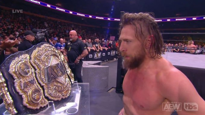 TheSageDoctor's tweet photo. MAKE. HIM. YOUR. FUCKING. CHAMPION. @TonyKhan #AewDynamite https://t.co/w76rtI7ynZ