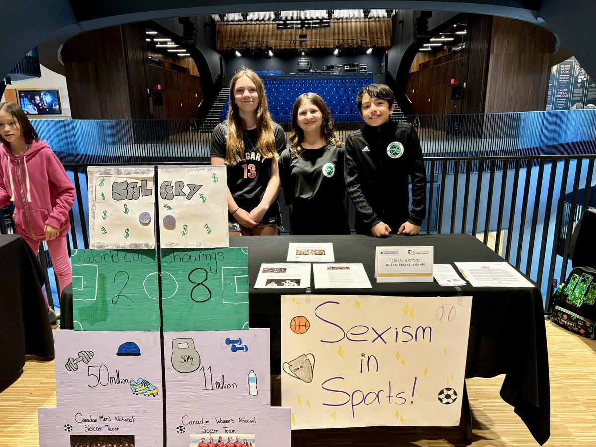 MrsJPerry2's tweet photo. The “Be An Upstander” Showcase @CMHR_News @ Studio Bell was held today. Five @CCSD_edu schools w/ 30 students came together to share their projects and deep learning. #HumanRights #PBL https://t.co/FtmYhtg00K