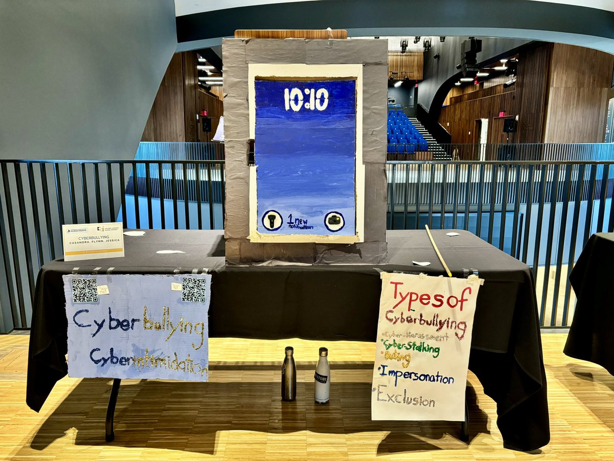 MrsJPerry2's tweet photo. The “Be An Upstander” Showcase @CMHR_News @ Studio Bell was held today. Five @CCSD_edu schools w/ 30 students came together to share their projects and deep learning. #HumanRights #PBL https://t.co/FtmYhtg00K