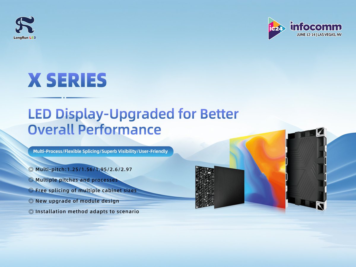 LongRun_LED_'s tweet photo. LongrunLED’s CV series, X series, and I-Board series will be debuting at InfoComm 2024! 
These indoor displays will be showed in a stunning China chic. Don't miss out this amazing showcase next week! ✨ https://t.co/cbzhmEkcHF