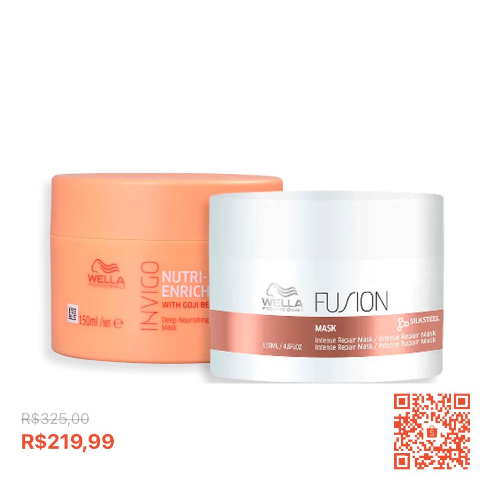 achadosdaramos's tweet photo. *POR TEMPO LIMITADO*
As duas mascaras da wella por praticamente o preรงo de uma!!!! *POR APENAS R$219,99* ๐ฑ๐ฅ
CORRE E GARANTE O SEU๐โโ๏ธ๐โโ๏ธ๐โโ๏ธ
https://t.co/IiXTzeEnuc
#wella #fusion #invigo #cronogramacapilar #cabelo #cuidadoscomocabelo https://t.co/wwWpPjAUqn