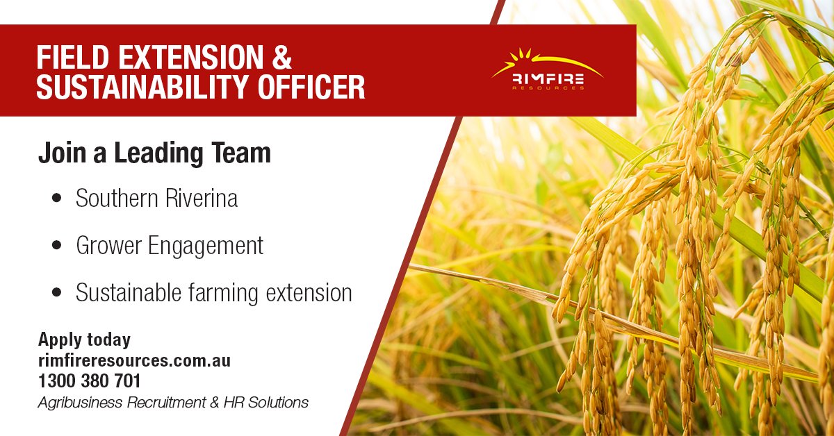 Work with growers across the Southern Riverina to adopt and embed best practices on behalf of an iconic Australian Agribusiness.

Apply today: adr.to/cz3ekai

#poultry #agriculture #agribusiness #agjobs #rimfireresources