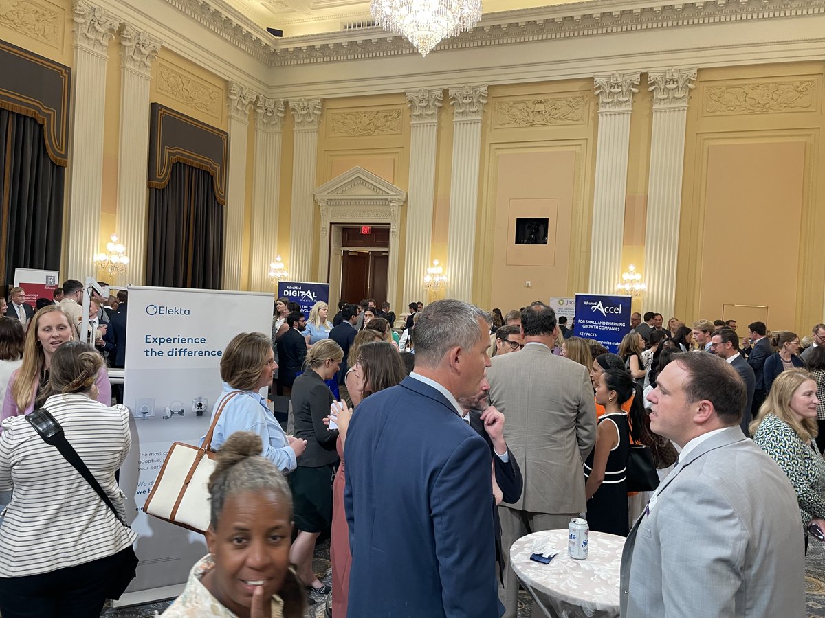Inflammatix_Inc's tweet photo. Enjoyed time with US Congress members and their staff at the @AdvaMed #medtechshowcase giving demos of the TriVerity test intended to help in the diagnosis of acute infections and #sepsis
TriVerity is in development with no regulatory approval or clearance in any jurisdiction https://t.co/KiK3QKVX93