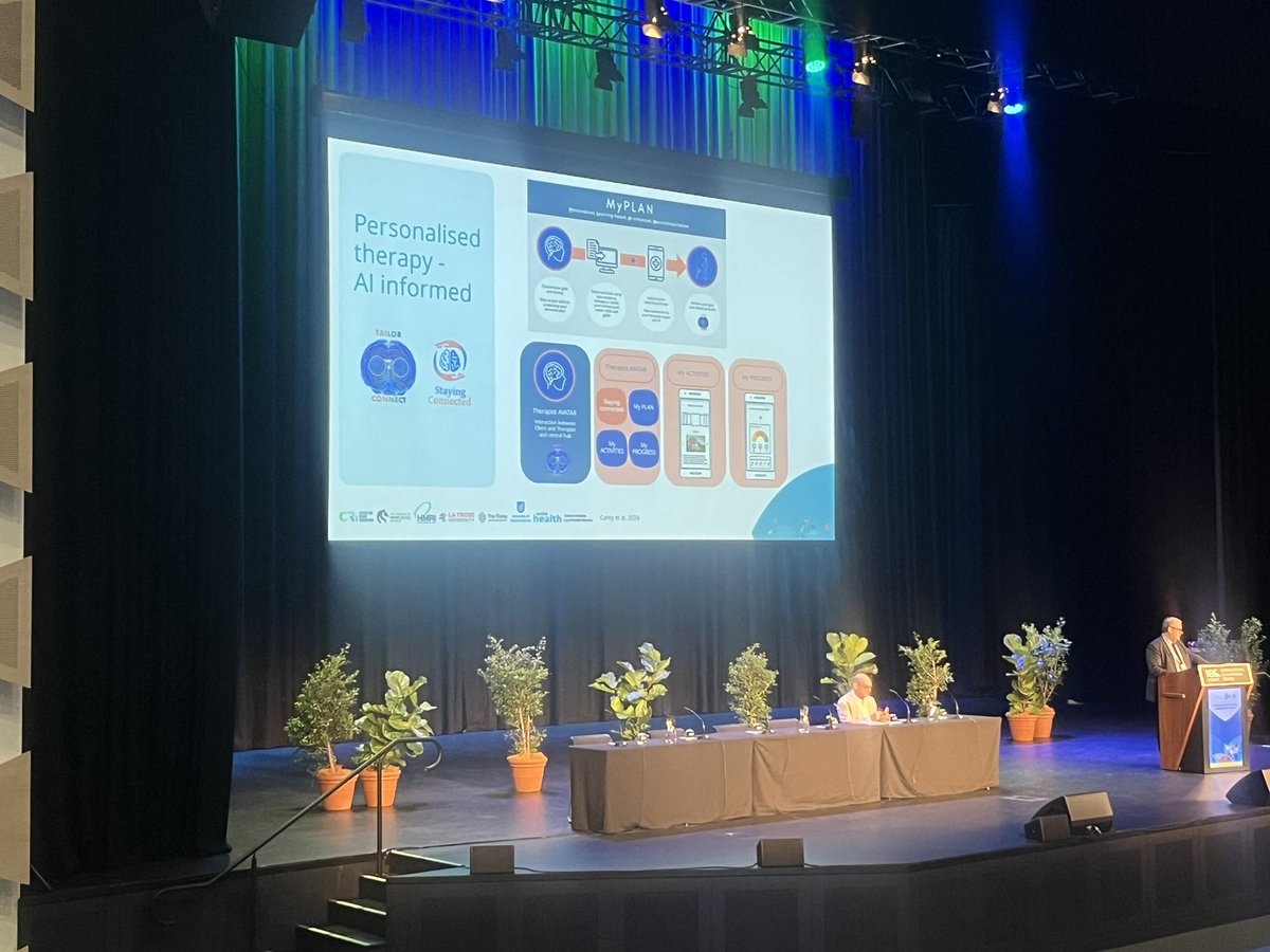 Liana Cahill (@lianacahill) on Twitter photo The Future of AI in Rehabilitation ➡️ Keynote by <a href="/CRI_Director/">Prof Michael Nilsson</a> at #ISPRM2024 highlights the Tailor & Connect project led by <a href="/LeeanneMCarey/">Leeanne Carey</a>, personalising therapy for stroke survivors using artificial intelligence <a href="/NeuroRehabSci/">Neurorehabilitation and Recovery Group</a> <a href="/brendonhaslam/">Brendon Haslam</a> The Future of AI in Rehabilitation ➡️ Keynote by <a href="/CRI_Director/">Prof Michael Nilsson</a> at #ISPRM2024 highlights the Tailor & Connect project led by <a href="/LeeanneMCarey/">Leeanne Carey</a>, personalising therapy for stroke survivors using artificial intelligence <a href="/NeuroRehabSci/">Neurorehabilitation and Recovery Group</a> <a href="/brendonhaslam/">Brendon Haslam</a>