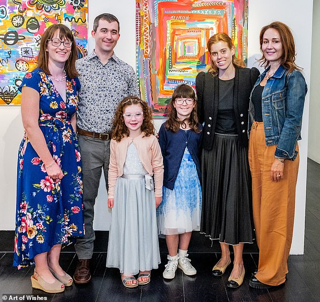 Princess Beatrice <a href="/yorkiebea/">Princess Beatrice of York</a>  visited Poppy Blackburn's exhibition at Christie's. Diagnosed with leukemia at 3, Poppy’s dream came true with her work showcased for #ArtofWishes. She’s the youngest artist to exhibit at Christie's! <a href="/KensingtonRoyal/">The Prince and Princess of Wales</a> <a href="/RoyalFamily/">The Royal Family</a>