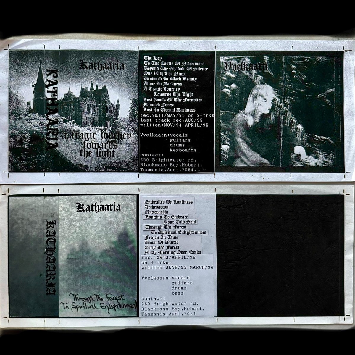 These are still available on Bandcamp.
I decided to list them together instead as I hand made them the same time when getting ready to release the first copies of Through the Forest and second edition of A Tragic Journey.