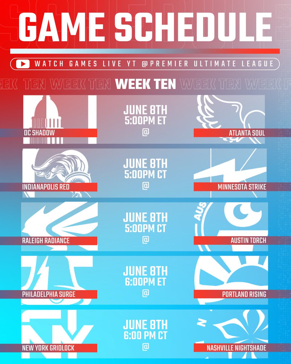 PremierUltimate's tweet image. ⚠️ Warning: Electrifying matchups ahead #PUL2024 #WeekTen

@breakmarkulti is the Official Sponsor of PUL Regular Season Broadcasts