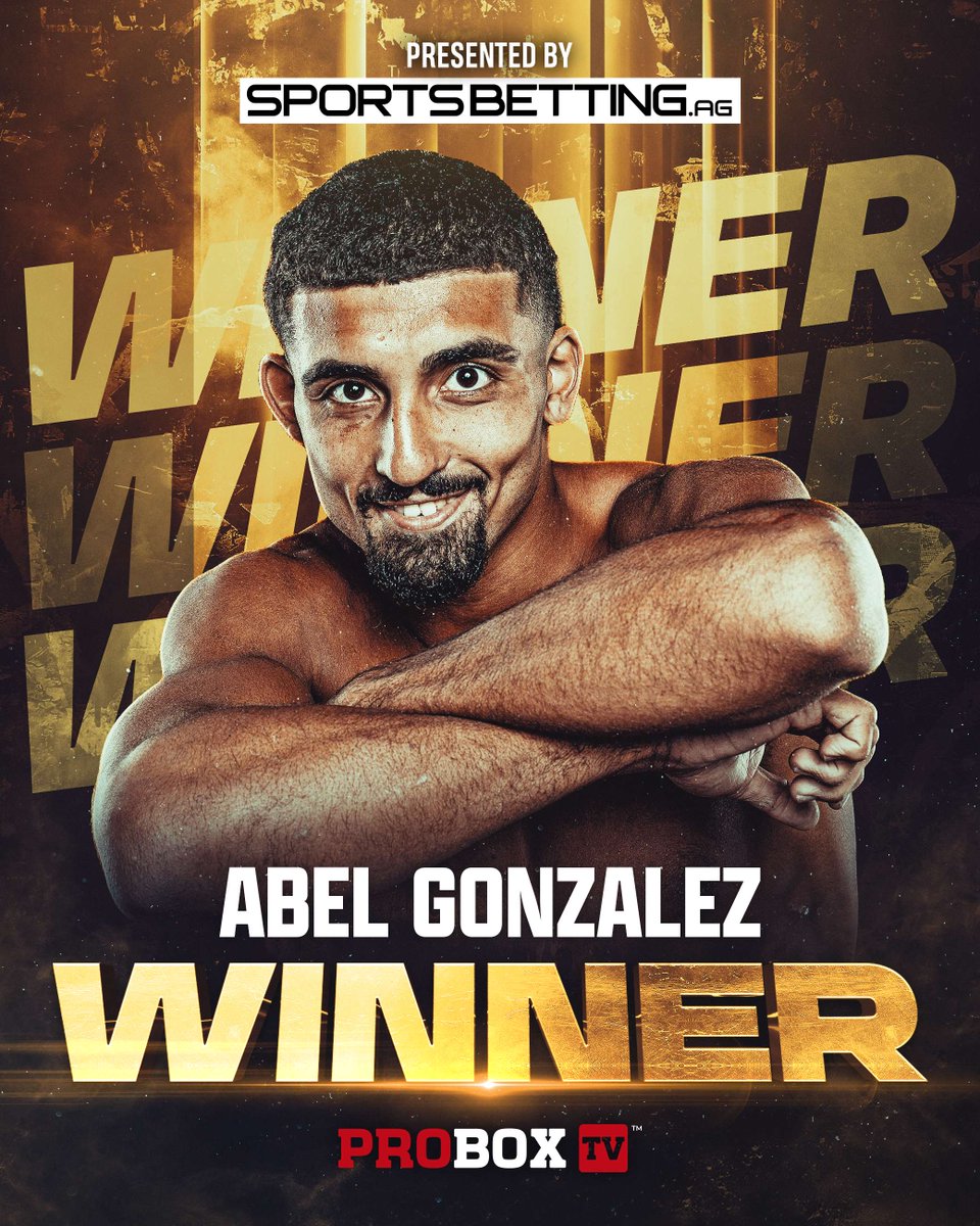 ProBox_TV's tweet photo. Winner by TKO: Abel Gonzalez 🥊

👉 Watch: https://t.co/3U1hbChAYY  
 
Brought to you by: https://t.co/3dMQUzWLXZ
#ProboxWNF #ProBoxTV #boxinglive #boxeo https://t.co/aoqpw4NVw8