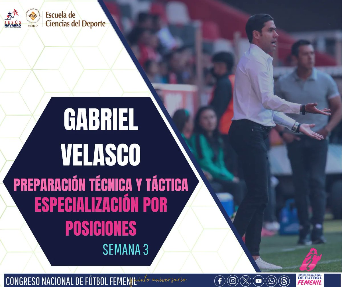 CoNaFutFem's tweet photo. 𝗗𝗶𝗽𝗹𝗼𝗺𝗮𝗱𝗼 𝗱𝗲 𝗲𝘀𝗽𝗲𝗰𝗶𝗮𝗹𝗶𝘇𝗮𝗰𝗶ó𝗻 𝗲𝗻 𝗳ú𝘁𝗯𝗼𝗹 𝗳𝗲𝗺𝗲𝗻𝗶𝗹

🗓️ SEMANA 3

📚 𝗣𝗥𝗘𝗣𝗔𝗥𝗔𝗖𝗜𝗢𝗡 𝗧É𝗖𝗡𝗜𝗖𝗔 𝗬 𝗧Á𝗖𝗧𝗜𝗖𝗔.

🗣️ 𝗚𝗮𝗯𝗿𝗶𝗲𝗹 𝗩𝗲𝗹𝗮𝘀𝗰𝗼

✅ Contáctanos vía WhatsApp para tu inscripción ⬇️ 

https://t.co/hoobLSyQ9B https://t.co/nelIKUZ3ze