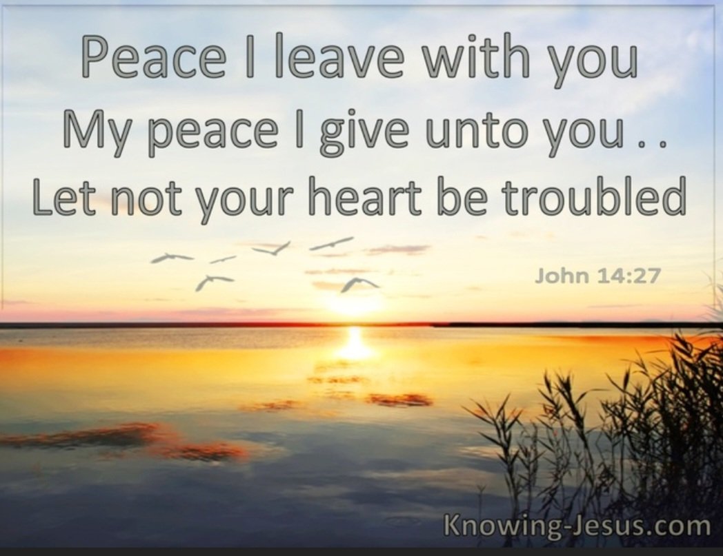 The peace of Christ be yours.