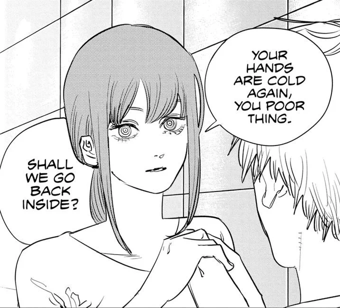 Wow... Makima's so kind... 