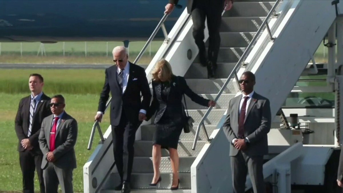 🔴 ALERTE INFO. 80 ans du D-Day: Joe Biden est arrivé en Normandie l.bfmtv.com/HE7z