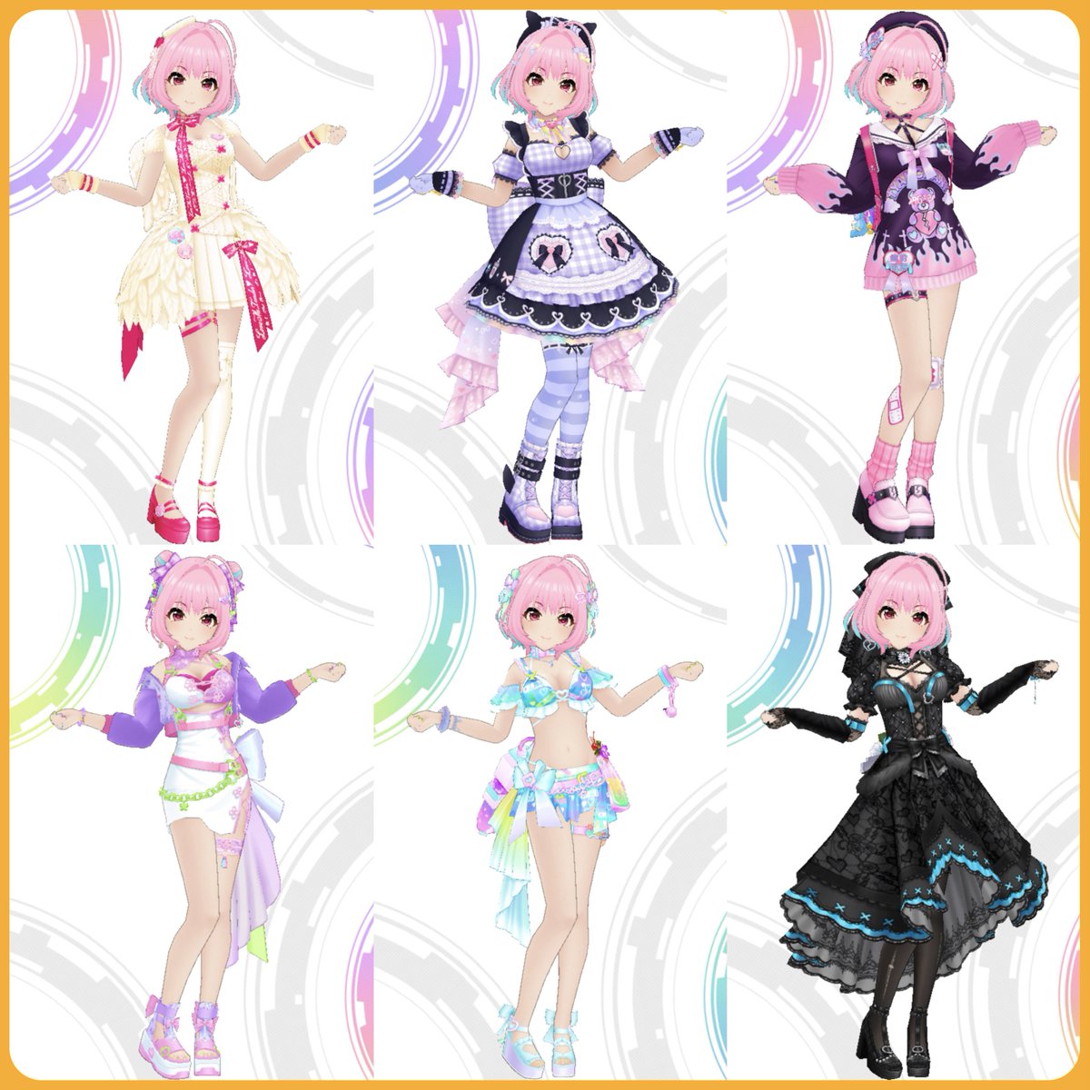 夢見りあむ SSR コスプレ フルセット 夢見りあむ SSR コスプレ フルセット デレステ】夢見りあむの3D衣装