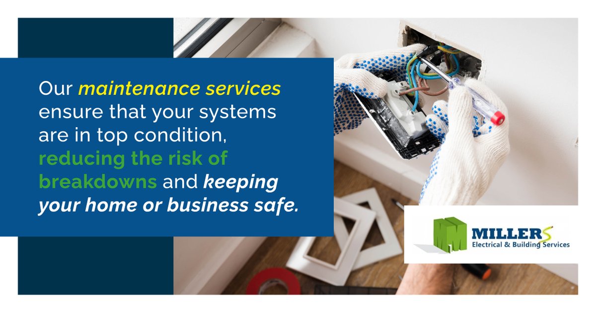 Keep your electrical systems running smoothly. ⚙️✨
Our maintenance services ensure that your systems are in top condition, reducing the risk of breakdowns and keeping your home or business safe.

#MillersElectrical #Electricial #Electrician #Bromley #London #Kent #Interior ...