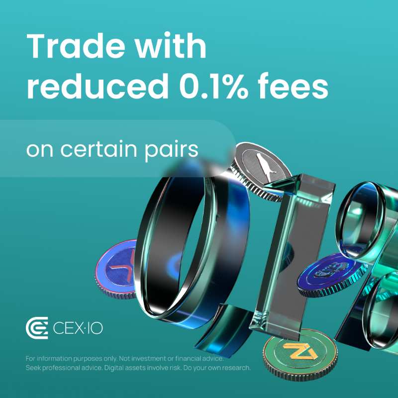 cex_io's tweet photo. 🌟👉 Watch your trading fees shrink to a microscopic 0.10%. No opt-in, no hoops to jump through, just pure trading bliss! Are you in? —  https://t.co/Mx6Apfz0lh

🔗 Wondering which pairs are getting the VIP treatment? Find them all here — https://t.co/19Vo98eMol