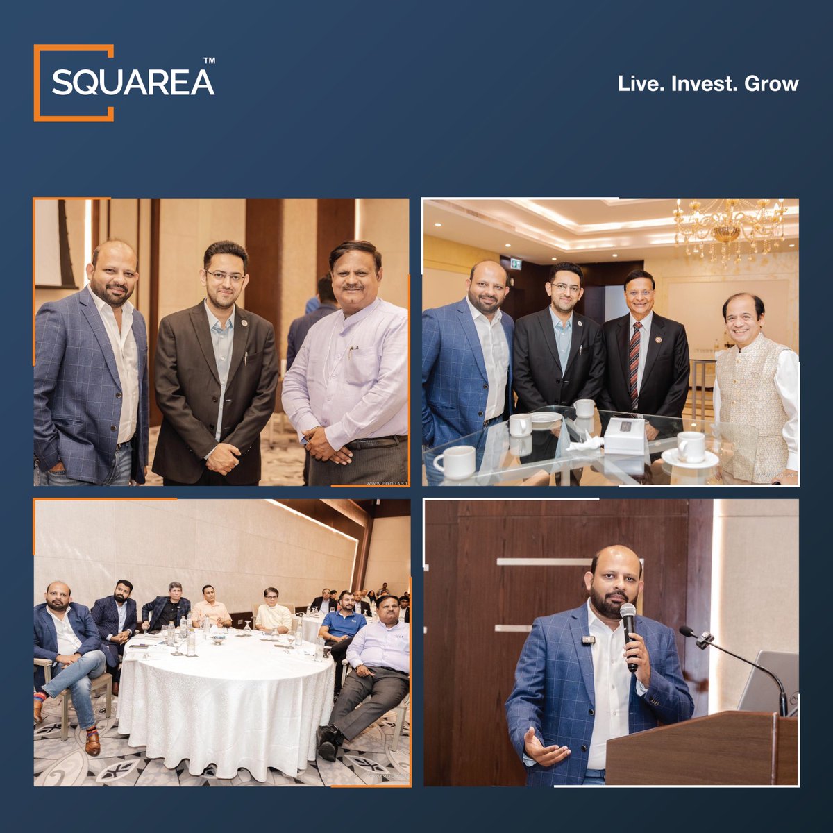 squareateam's tweet photo. Unlock NRI real estate opportunities!
On June 1st, GMBF hosted an event in Dubai where our co-founder, Aseem Agarwal, shared investment insights. Ajay Vaswani of Zenify discussed NRI taxation. Discover the potential in Indian real estate with Squarea.
#Squarea #NRIInvestment https://t.co/LWvTXcqHZo