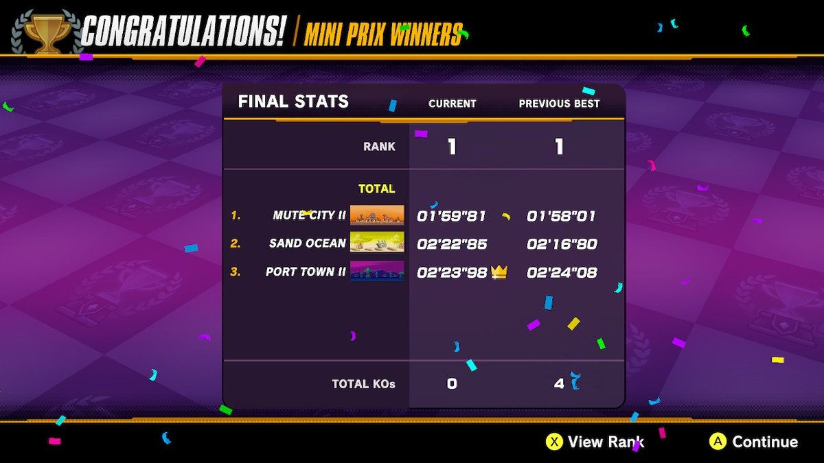 MrL1193's tweet photo. And finally, a 2:23 on Port Town 2, and the first PB I've gotten since the shortcut got patched. / ついにポートタウン2で2:23台を達成しました。ショートカットが遅くされたから初めてのPBです。 #FZERO99 #FZERO #NintendoSwitchOnline #NintendoSwitch #FireStingray https://t.co/YZri1axE15