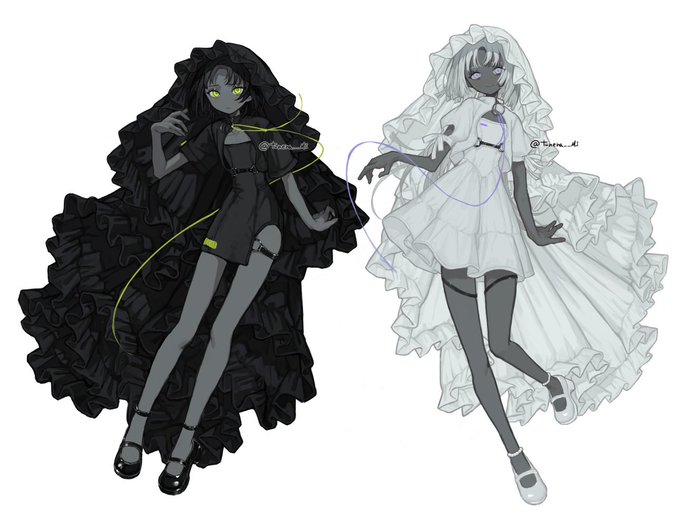 「black dress」 illustration images(Latest)